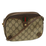 Gucci GG Canvas Web Sherry Line Shoulder Bag Beige Red Green 43903