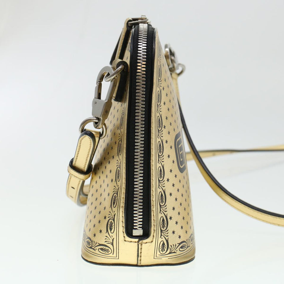 Gucci Shoulder Bag Leather Gold 511189 43933