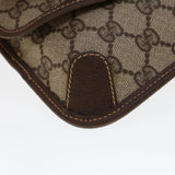 Gucci GG Canvas Web Sherry Line Pouch PVC Leather Beige Red Green 44035