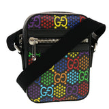 Gucci GG Psychedelic Shoulder Bag PVC Leather Multicolor 44040A