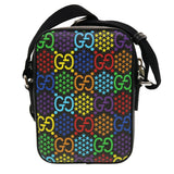 Gucci GG Psychedelic Shoulder Bag PVC Leather Multicolor 44040A