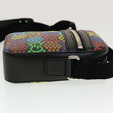 Gucci GG Psychedelic Shoulder Bag PVC Leather Multicolor 44040A