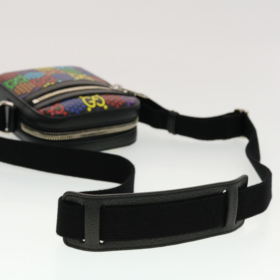 Gucci GG Psychedelic Shoulder Bag PVC Leather Multicolor 44040A