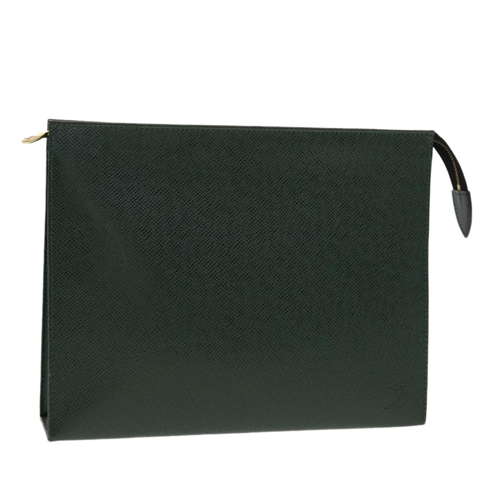 Louis Vuitton Taiga Poche Toilette 26 Pouch Epicea LV Auth Clutch