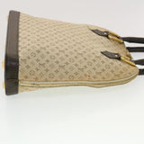 Louis Vuitton Monogram Mini Alma Haut Hand Bag Khaki LV Auth