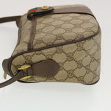 Gucci GG Canvas Web Sherry Line Shoulder Bag Beige Red 89.02.032 44255