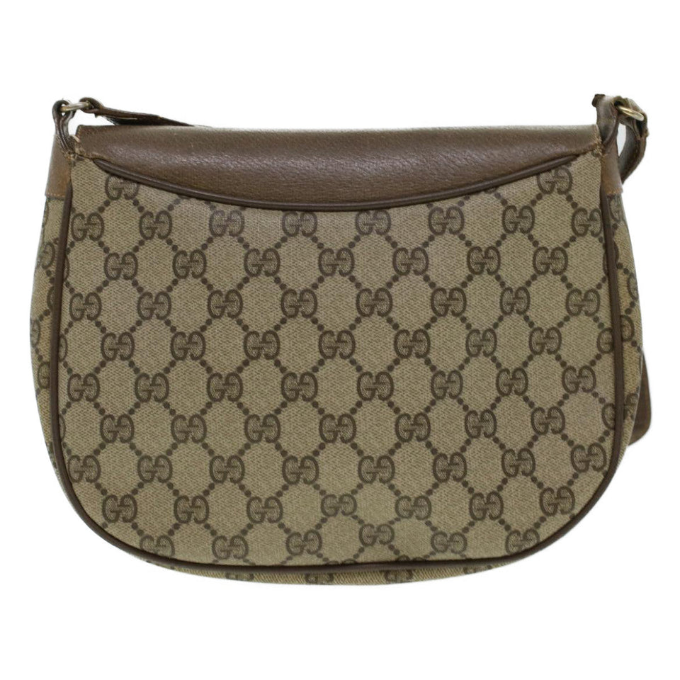 Gucci GG Canvas Web Sherry Line Shoulder Bag Beige Red 10.02.056 44259