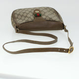 Gucci GG Canvas Web Sherry Line Shoulder Bag Beige Red 10.02.056 44259