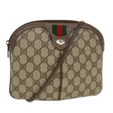 Gucci GG Canvas Web Sherry Line Shoulder Bag Beige Red 904.02.047 44260