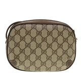 Gucci GG Canvas Web Sherry Line Shoulder Bag Beige Red 156.02.066 44261