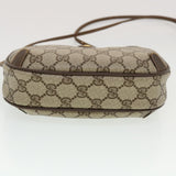 Gucci GG Canvas Web Sherry Line Shoulder Bag Beige Red 156.02.066 44261