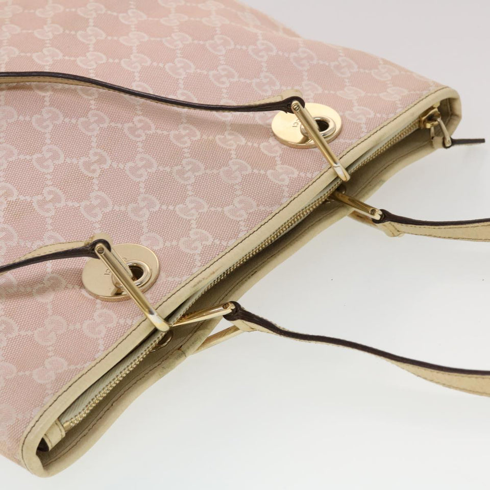 Gucci GG Canvas Tote Bag Pink 139552 44265