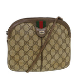 Gucci GG Canvas Web Sherry Line Shoulder Bag Beige Red 904.02.047 44304