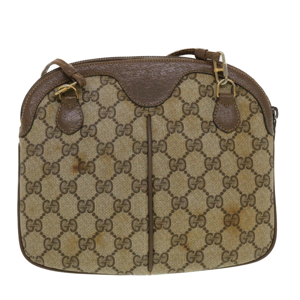 Gucci GG Canvas Web Sherry Line Shoulder Bag Beige Red 904.02.047 44304