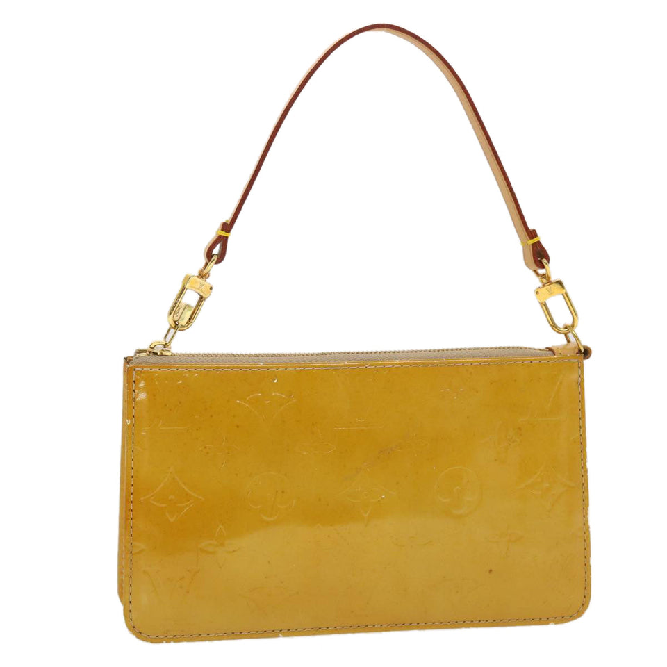 Louis Vuitton Monogram Vernis Lexington Accessory Pouch Beige LV Clutch