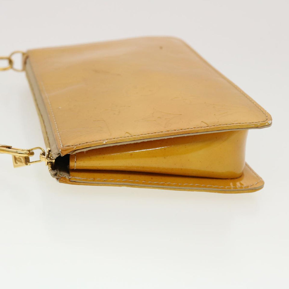 Louis Vuitton Monogram Vernis Lexington Accessory Pouch Beige LV Clutch