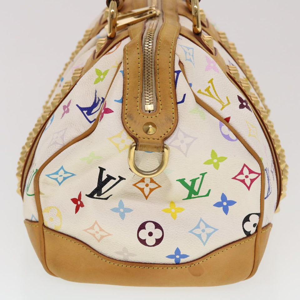 Louis Vuitton Monogram Multicolor Courtney MM Hand Bag White Auth
