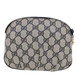 Gucci GG Canvas Pouch PVC Leather Gray Navy 378.039.4492 44420