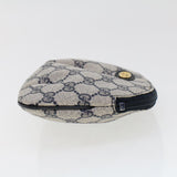 Gucci GG Canvas Pouch PVC Leather Gray Navy 378.039.4492 44420