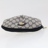 Gucci GG Canvas Pouch PVC Leather Gray Navy 378.039.4492 44420