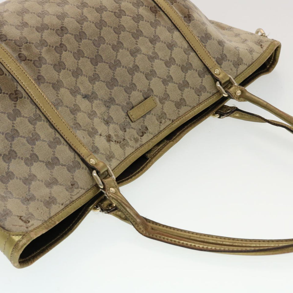 Gucci GG Supreme Shoulder Bag Beige 197953 44426