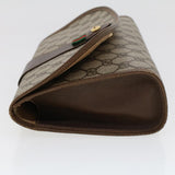 Gucci GG Canvas Web Sherry Line Clutch Bag Beige Red Green 156.01.030 44751