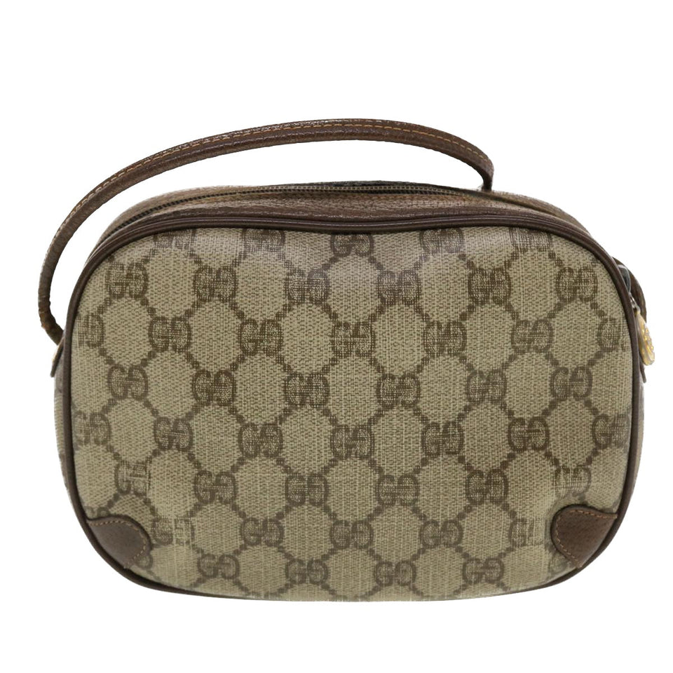 Gucci GG Canvas Web Sherry Line Shoulder Bag Beige Red 156.02.066 44787