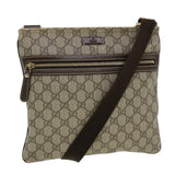 Gucci GG Canvas Shoulder Bag PVC Leather Beige 295257 44808
