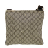 Gucci GG Canvas Shoulder Bag PVC Leather Beige 295257 44808