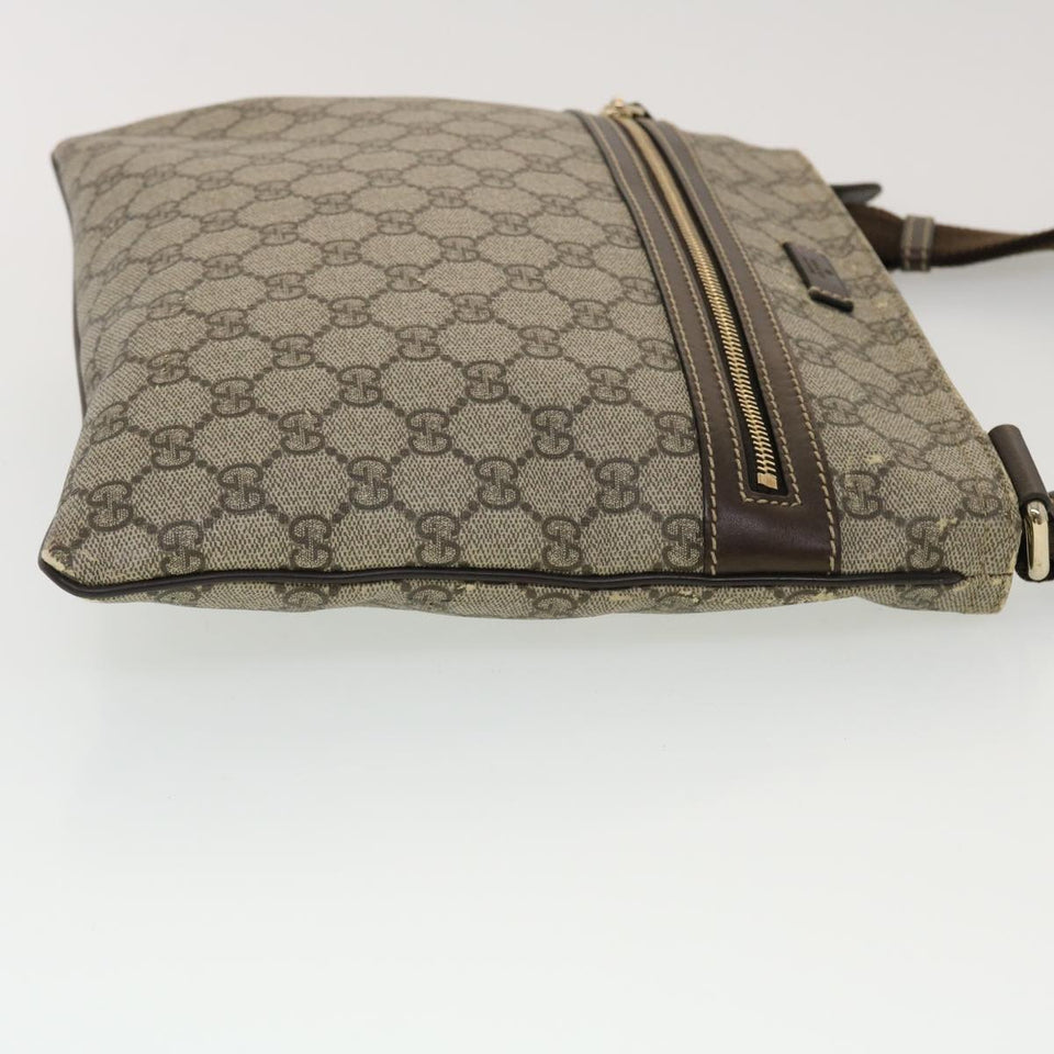 Gucci GG Canvas Shoulder Bag PVC Leather Beige 295257 44808