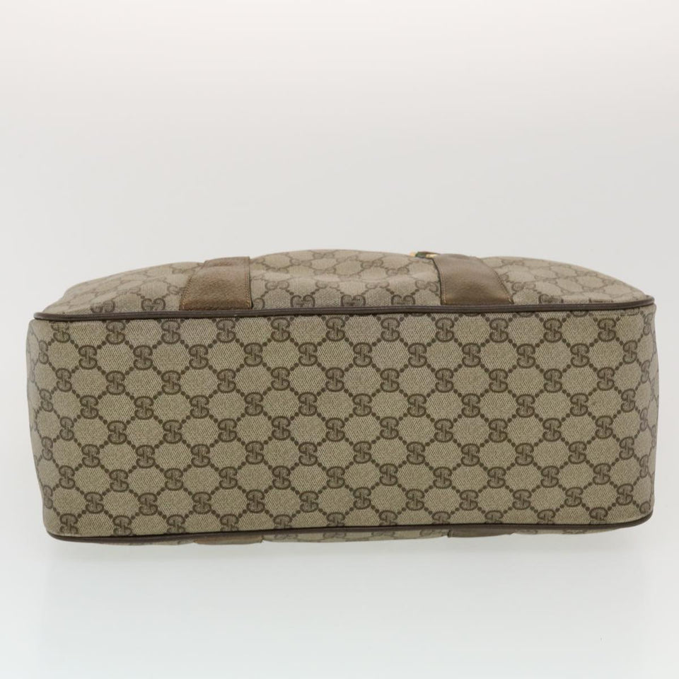 Gucci GG Canvas Web Sherry Line Boston Bag Beige Red 39•02•041 44811