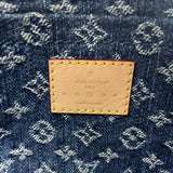 Louis Vuitton Papillon Bag 28cm LV Monogram Denim Papillon Shoulder Bag Blue from 2024