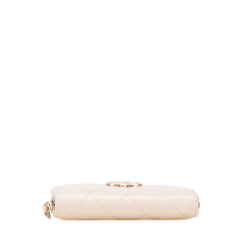 Chanel Coco Mark Matelassé Caviar Coin Case
