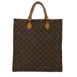 Louis Vuitton Monogram Sac Plat Hand Bag LV Auth