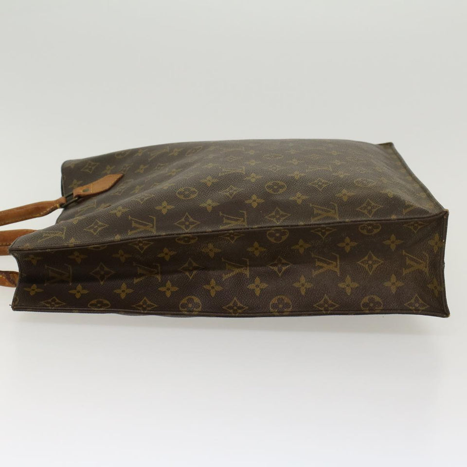 Louis Vuitton Monogram Sac Plat Hand Bag LV Auth
