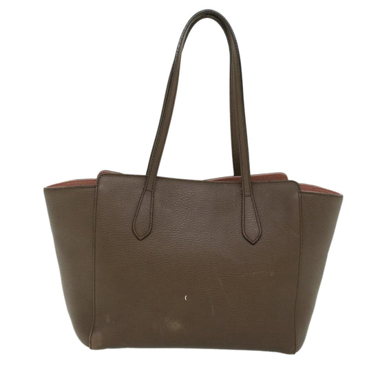 Gucci Shoulder Bag Leather Gray 354408 45056
