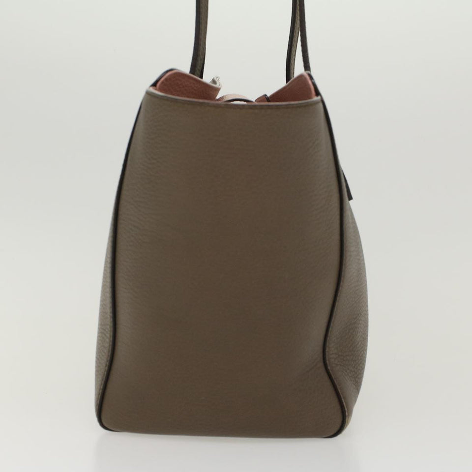 Gucci Shoulder Bag Leather Gray 354408 45056