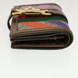 Gucci GG Canvas Jackie Web Sherry Line Wallet PVC Beige 645536 45099