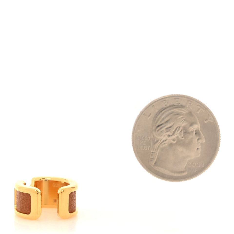 Hermes Epsom Olympe Ear Cuff PM Gold