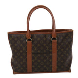 Louis Vuitton Monogram Sac Weekend PM Hand Bag LV Auth