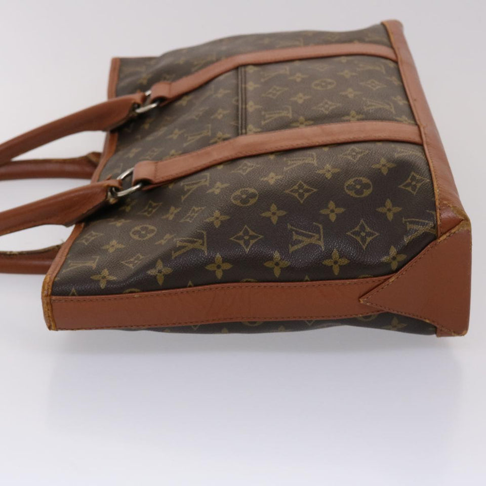 Louis Vuitton Monogram Sac Weekend PM Hand Bag LV Auth