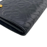 Burberry Long Wallet Purse 8011605 leather black HERONMONOGRAM