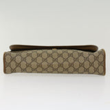 Gucci GG Canvas Web Sherry Line Clutch Bag PVC Leather Beige Red 45599