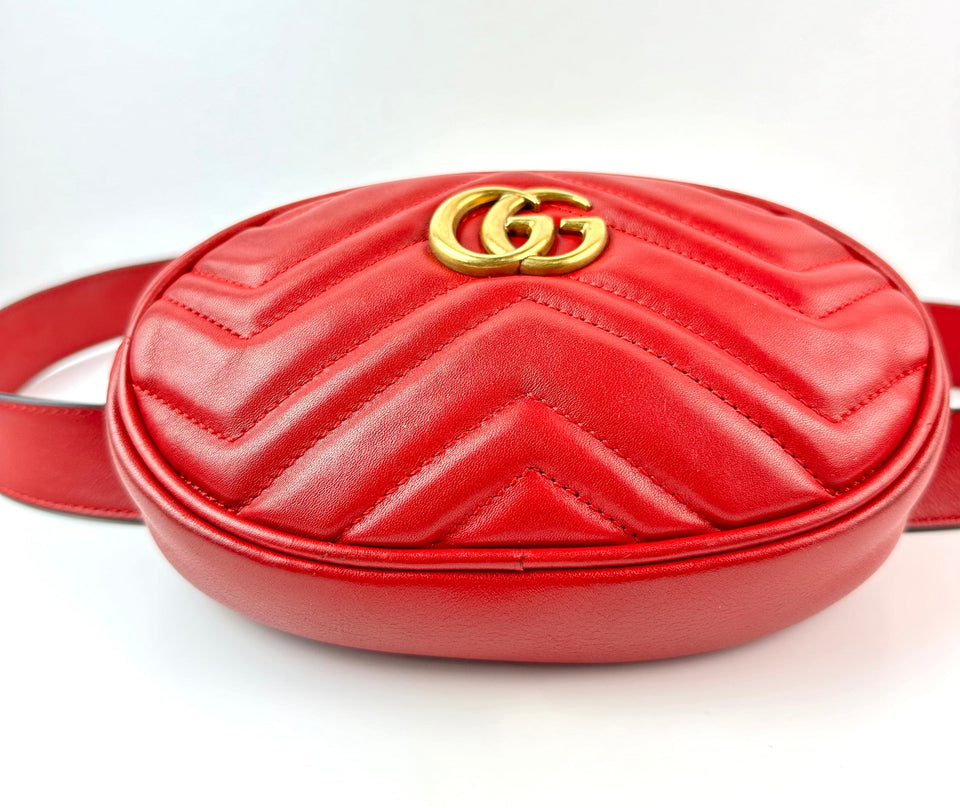 Gucci GG Marmont Matelasse leather belt bag