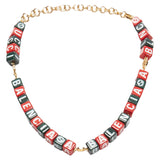 Gucci Luxury Balenciaga Trending 2025 Hacker Project Symbols cubes short necklace