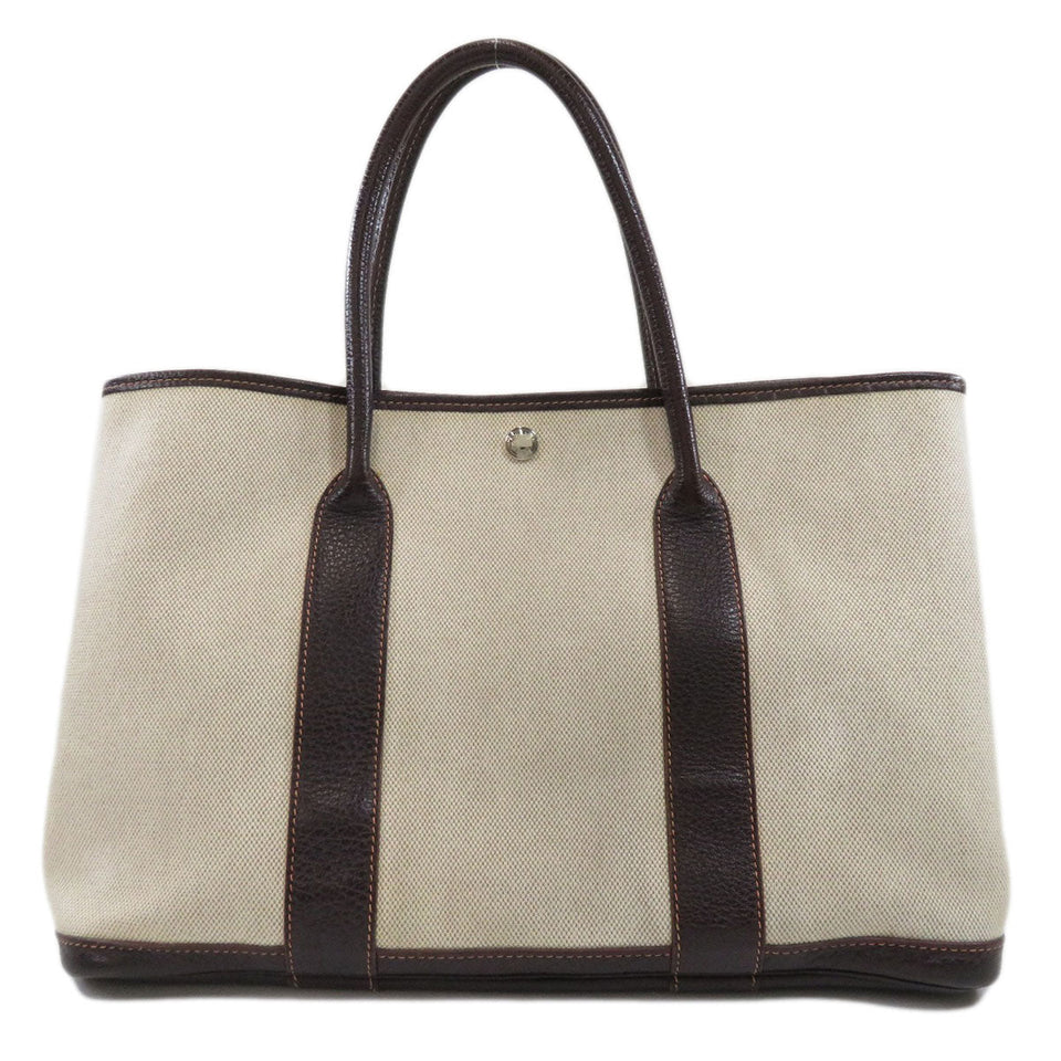 Hermes Garden Party PM Natural Silver Hardware Tote Bag Toile H