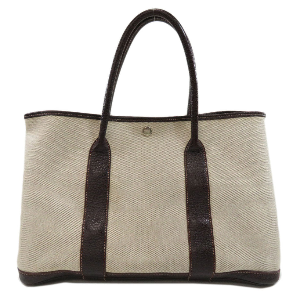Hermes Garden Party PM Natural Silver Hardware Tote Bag Toile H