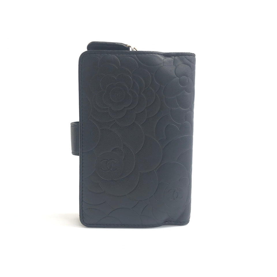 Chanel Camellia Lambskin Wallet