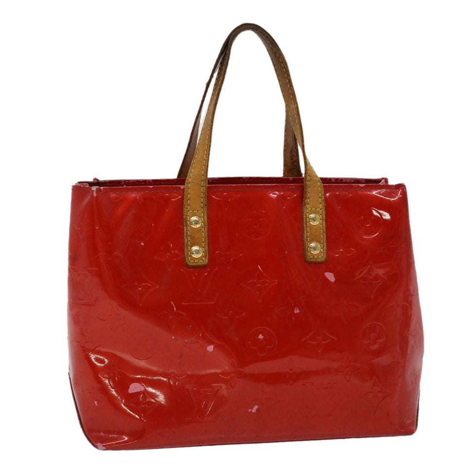 Louis Vuitton Monogram Vernis Reade PM Hand Bag Rouge LV Auth