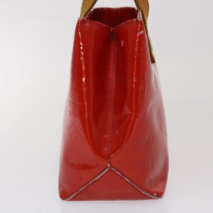 Louis Vuitton Monogram Vernis Reade PM Hand Bag Rouge LV Auth